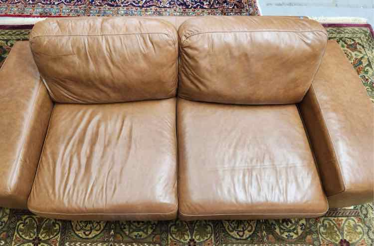 Brown Leather Seville Sofa