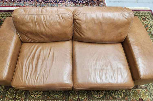 Brown Leather Seville Sofa