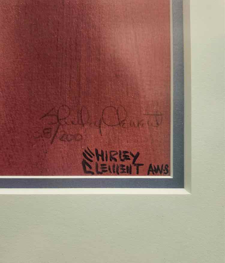 Art 'The Red Lady' Signed Litho