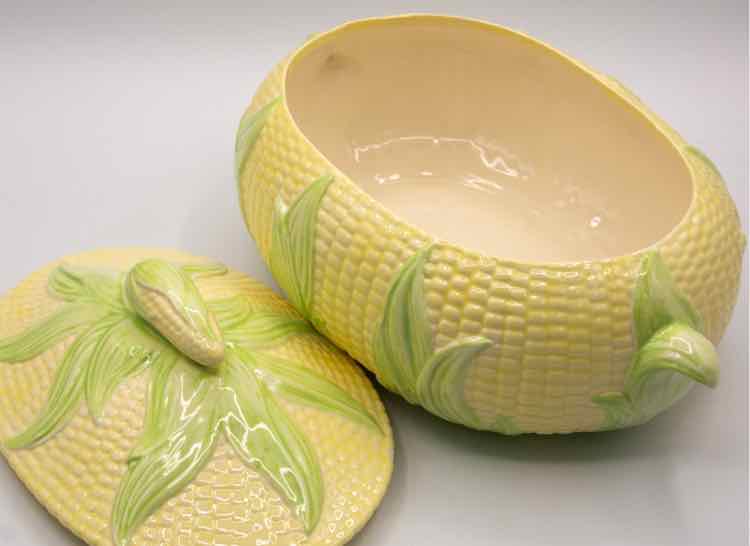 Hand painted Corn Tureen