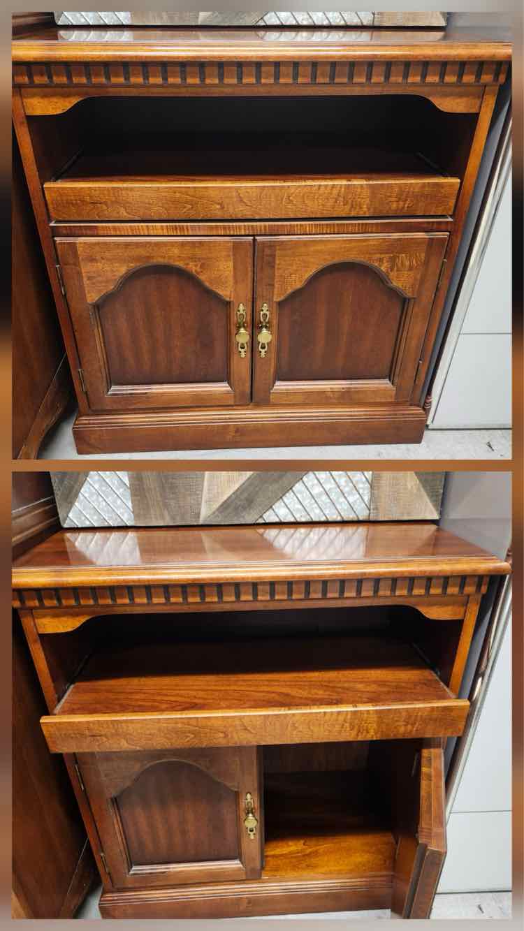 Vintage Wood Bar Cabinet