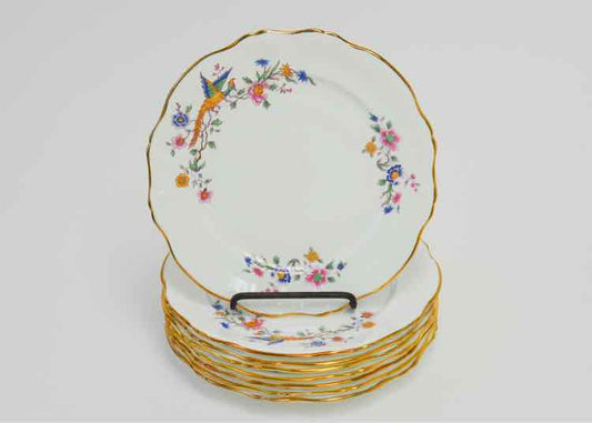 Hammersley Bird & Floral Plates Dishware