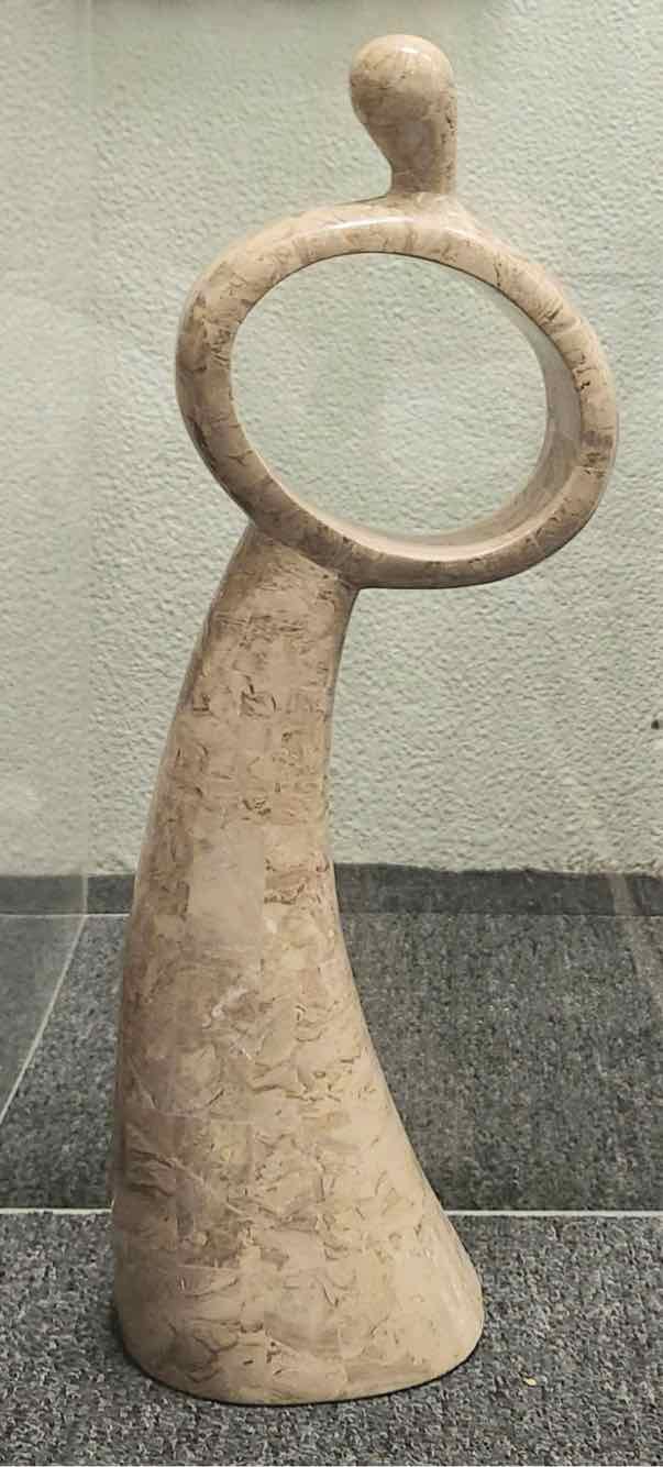 Art 'Universal Hug' Marquis Collection Stone Inlaid Sculpture