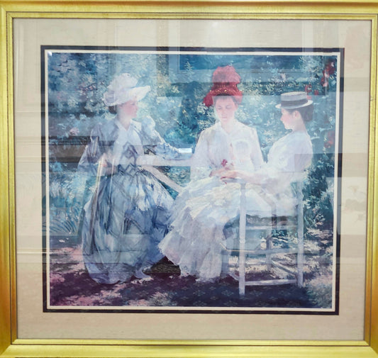 "Yamming in a Garden" by E.C. Tarbell