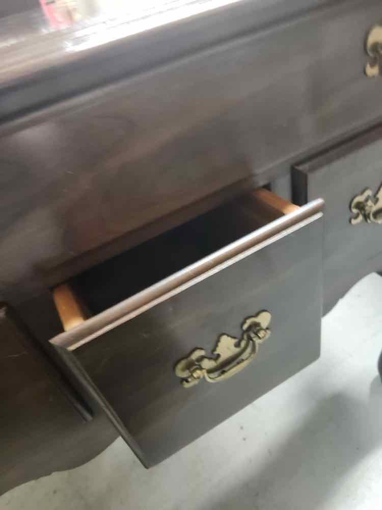 4 Drawer Spoon Leg Cabinet