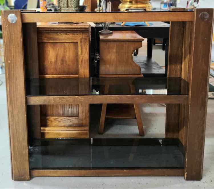 Wood and Glass Shelf
