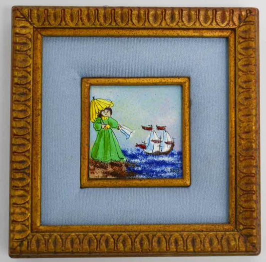 Miniature Enamel Collectible Picture