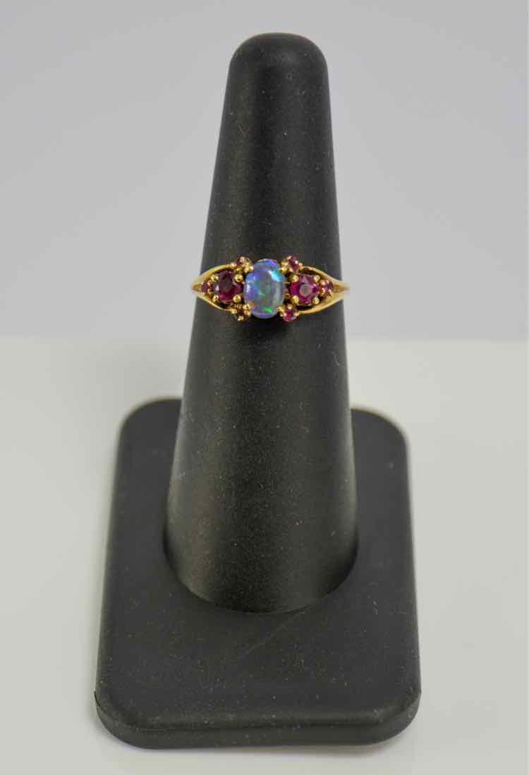 Fire Opal/Ruby Ring
