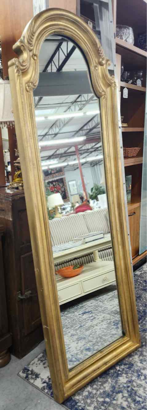 Tall Gold Arch Mirror