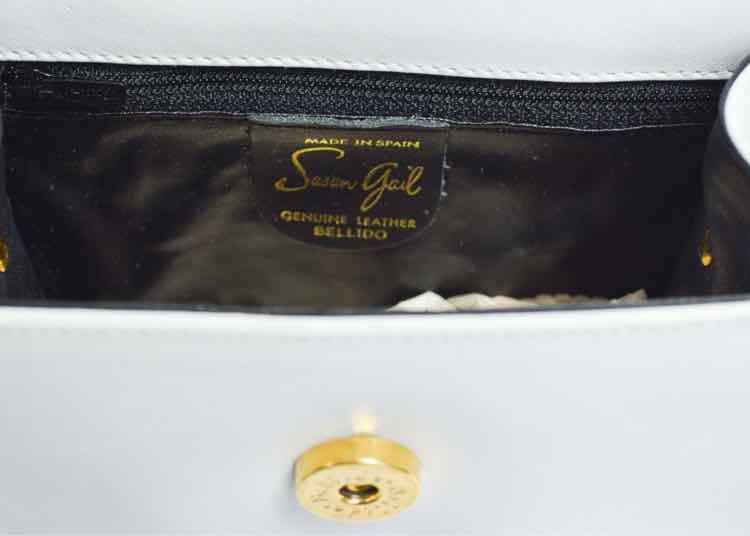 White Leather Purse