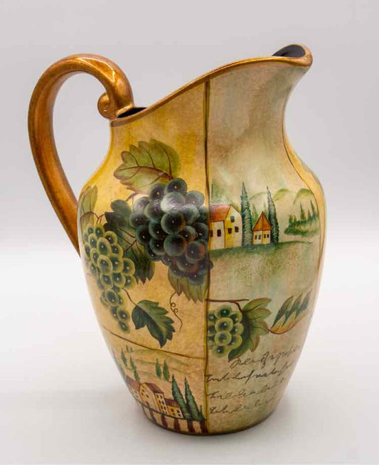 Tuscan Fruit Pitcher Vase