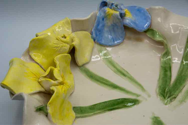 Ceramic Flower Edged Bowl
