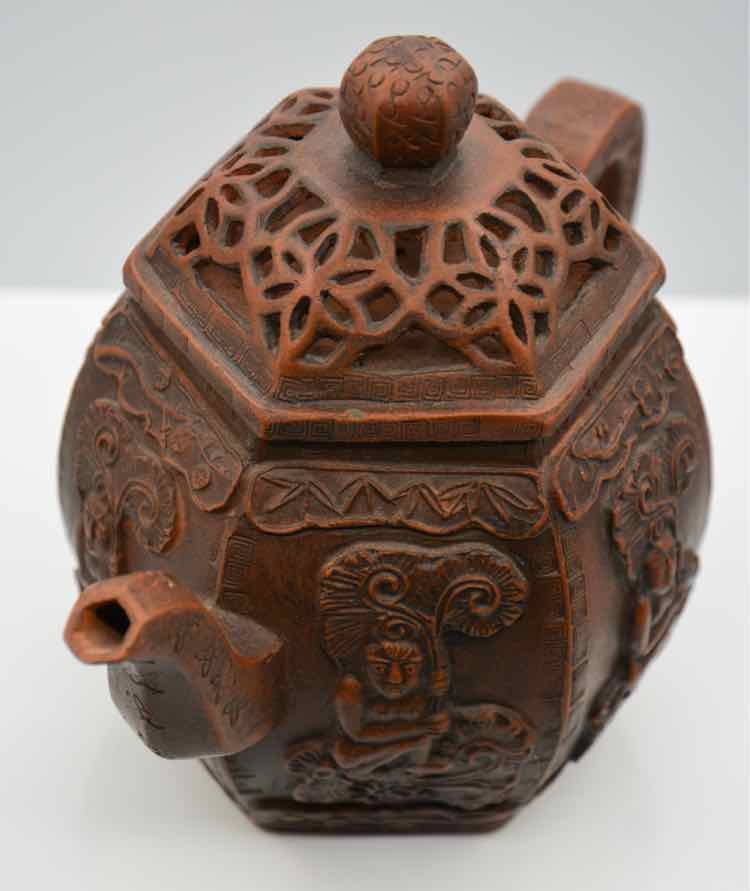 Yixing Purple Clay Hexagonal Pot