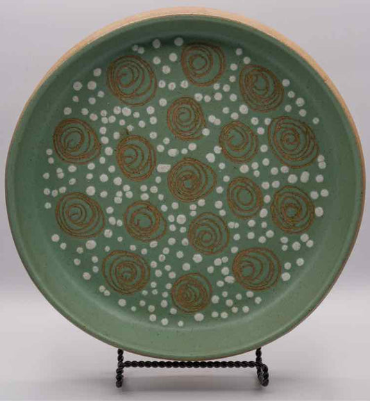 Vtg. Marsha/Studio Stoneware Green Bowl