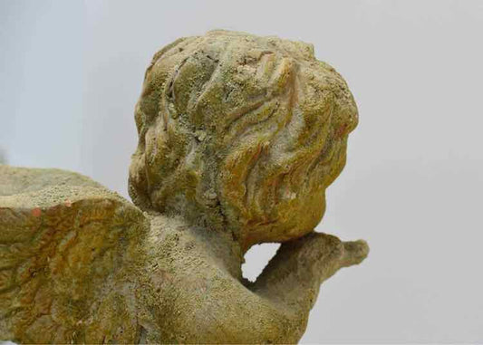Terra Cotta Garden Cherub Statue