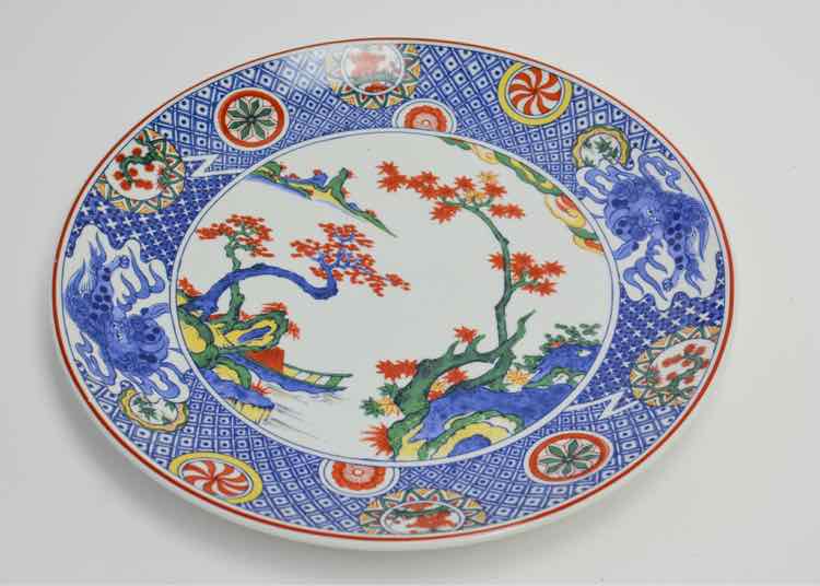 Imari Style Porcelain Charger Plate