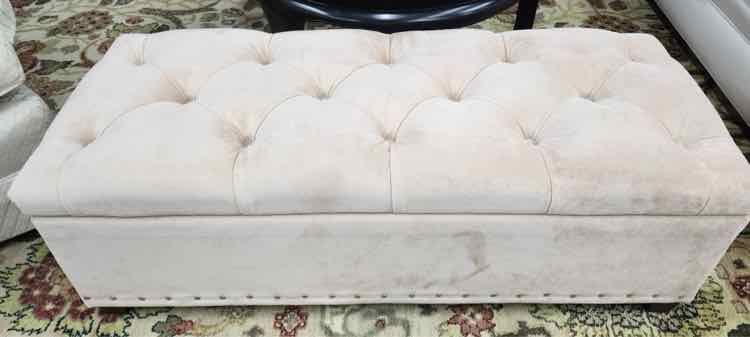 Pink Storage Ottoman