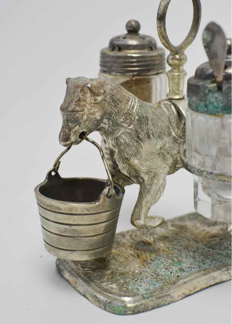 Silver Glass Salt & Pepper