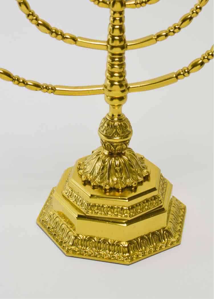 Weighted Brass Menorah