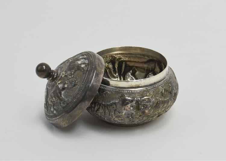 Sterling Repousse Trinket Box