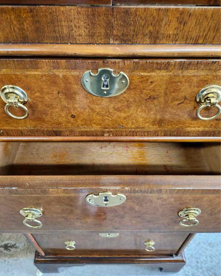 Baker Vtg. Mahogany Drop Leaf Serving Chest