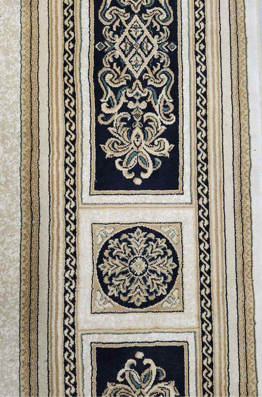 Gold/Black Medallion Rug