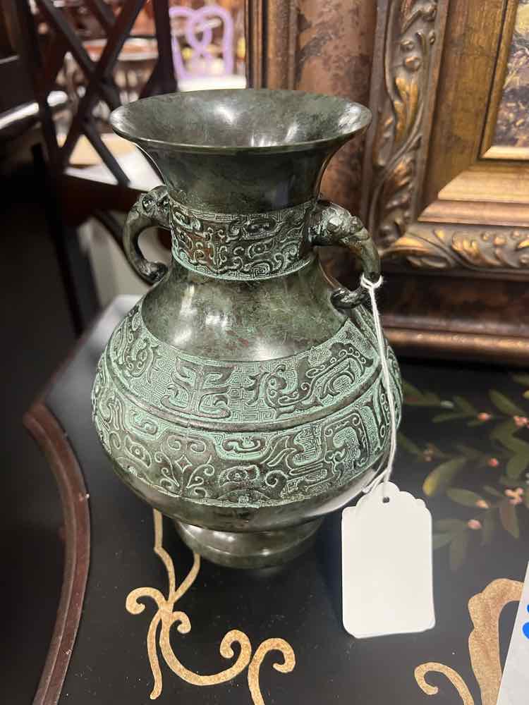 Vtg.Archaic Style Green Bronze