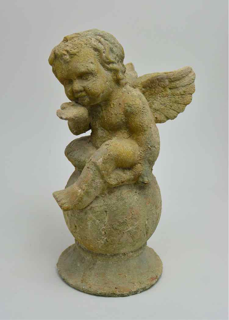 Terra Cotta Garden Cherub Statue