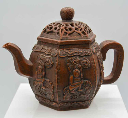 Yixing Purple Clay Hexagonal Pot