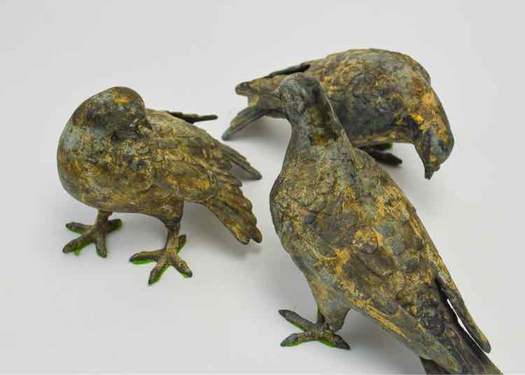 Decor Vtg. Metal Birds