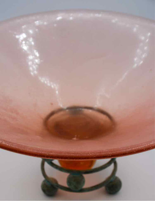 Silvestri Blown Pink Glass