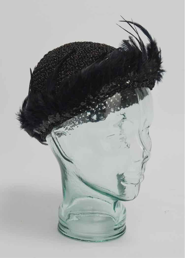 Black 'Flapper' Hat