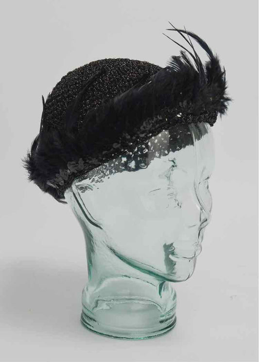 Black 'Flapper' Hat