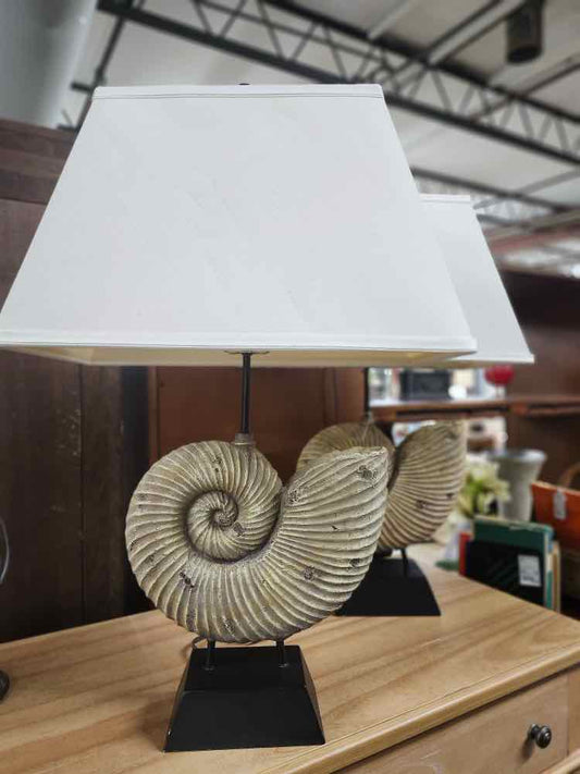 Pair of Shell Lamps
