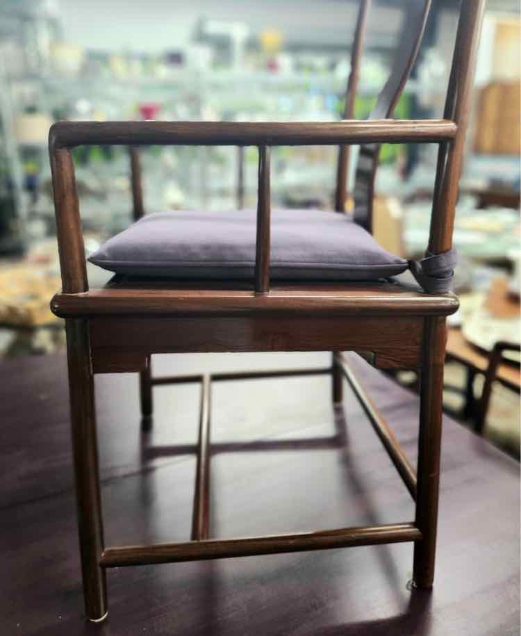 6 Antique Hardwood Asian Dining Chairs