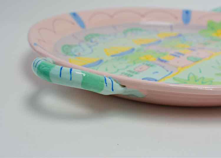 Susan Painter Pottery Florida Serving Platter