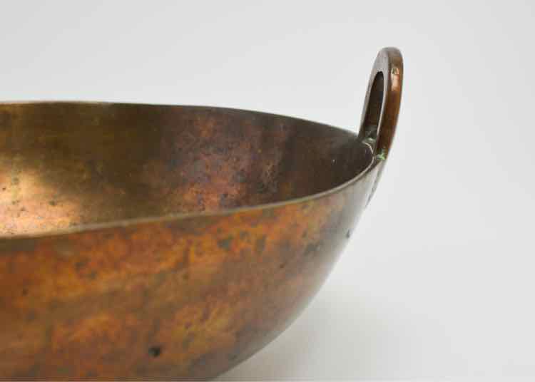 Copper Over Brass Hand Forged Kadhai Bowl