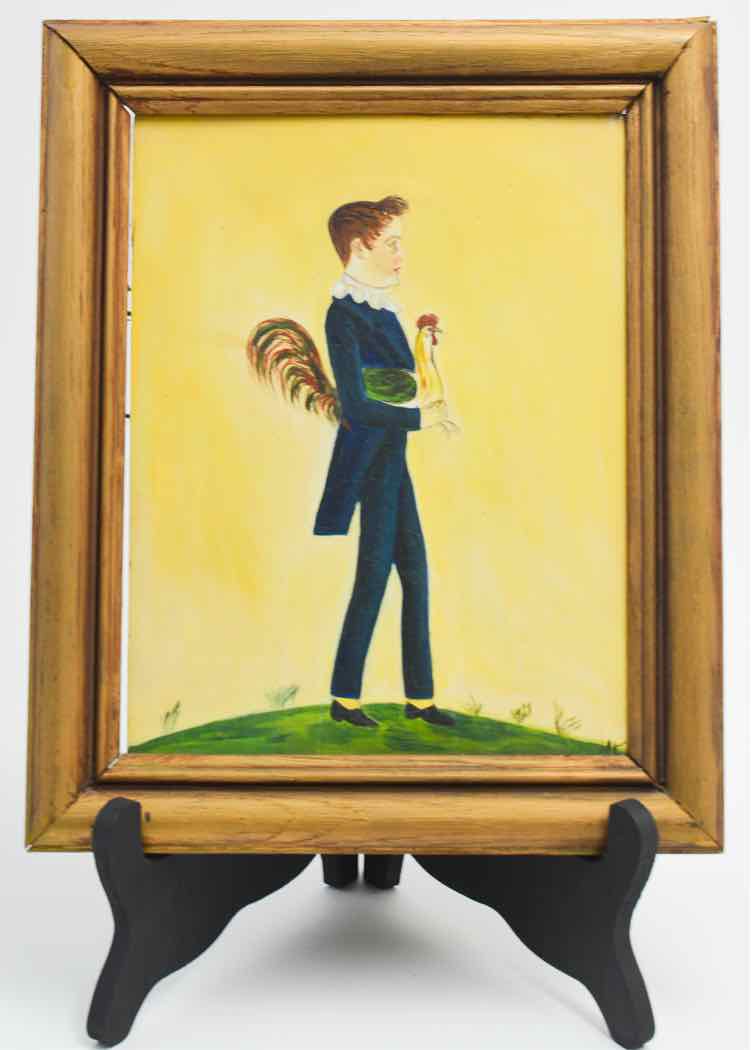 Vtg. Folk Art Painting