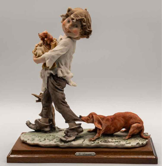 Armani Boy with Dogs