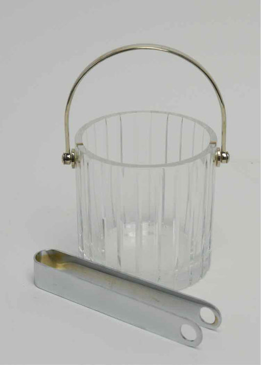 Crystal Baccarat Harmonie Ice Bucket/Tong Set