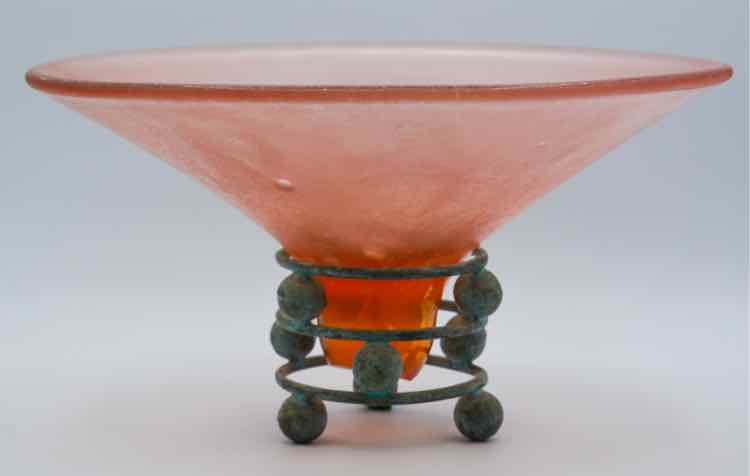 Silvestri Blown Pink Glass