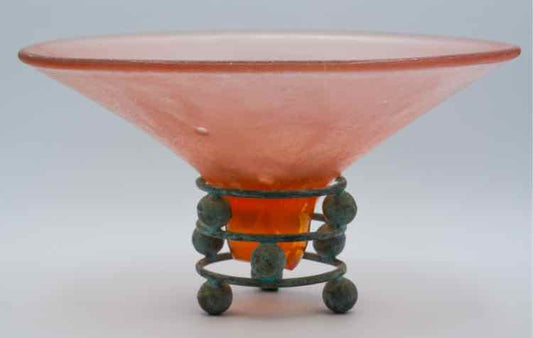 Silvestri Blown Pink Glass