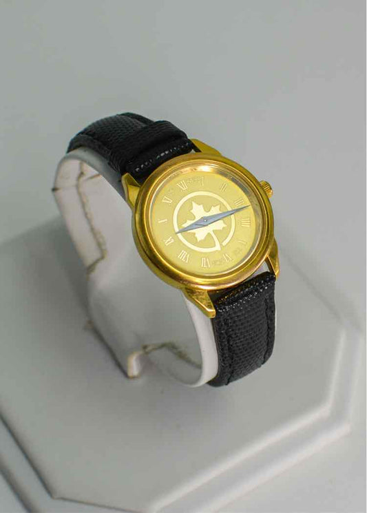 CSI Swiss Quartz 23KGP Maple Leaf Watch