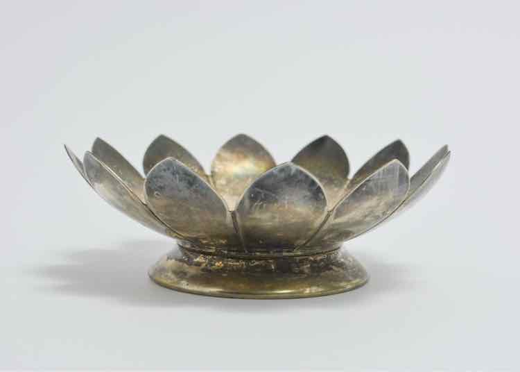 Silver Plated Flowered Bowl
