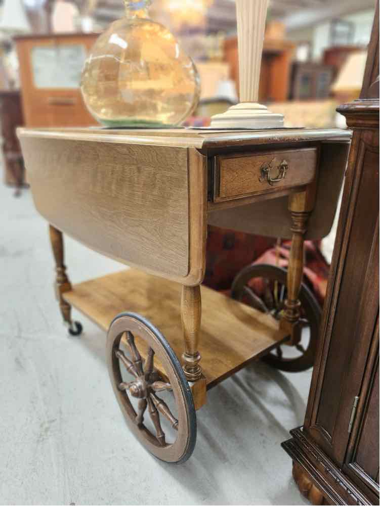 Drop Leaf Bar Cart