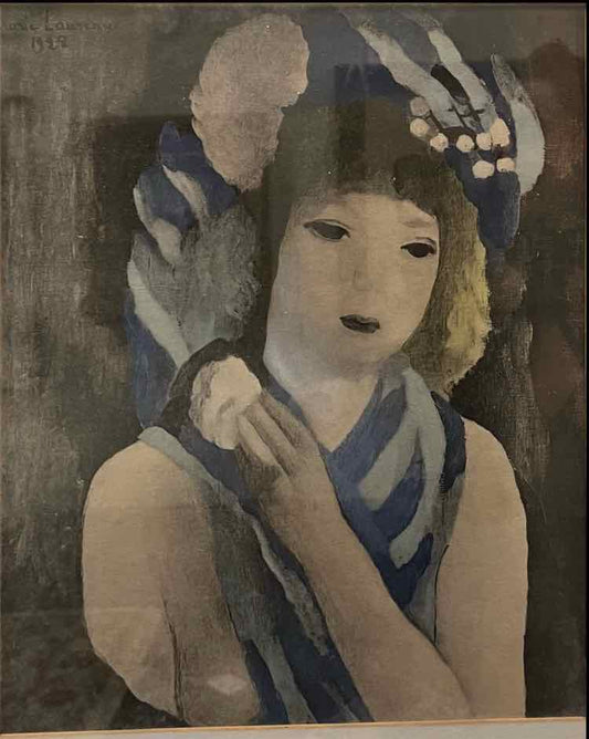 "Woman in Blue" 1928 Litho Marie Laurincin