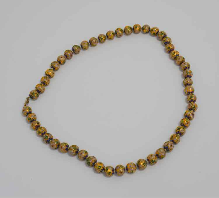 Vintage Cloisonné Necklace