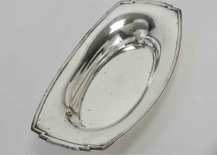 Vtg.Sterling Silver Oval Serving Bowl