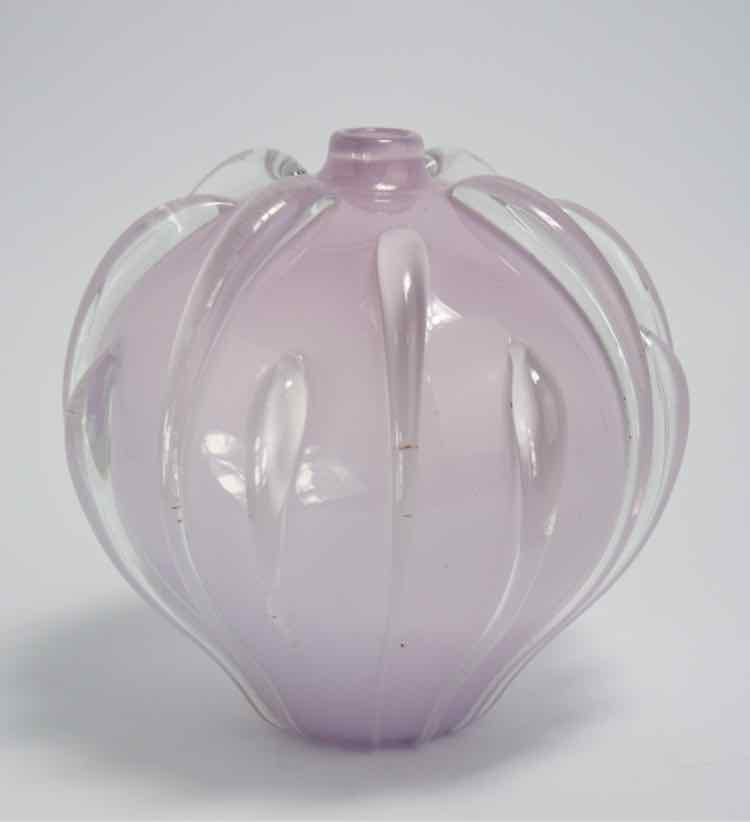 Vintage Lavender Glass Vase