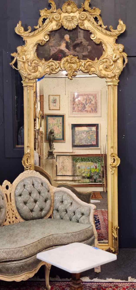 Trumeau Gold Mirror